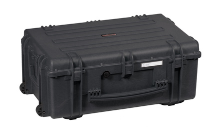 Explorer 7630 15U Rack Case With Wheels - Side view with side handle